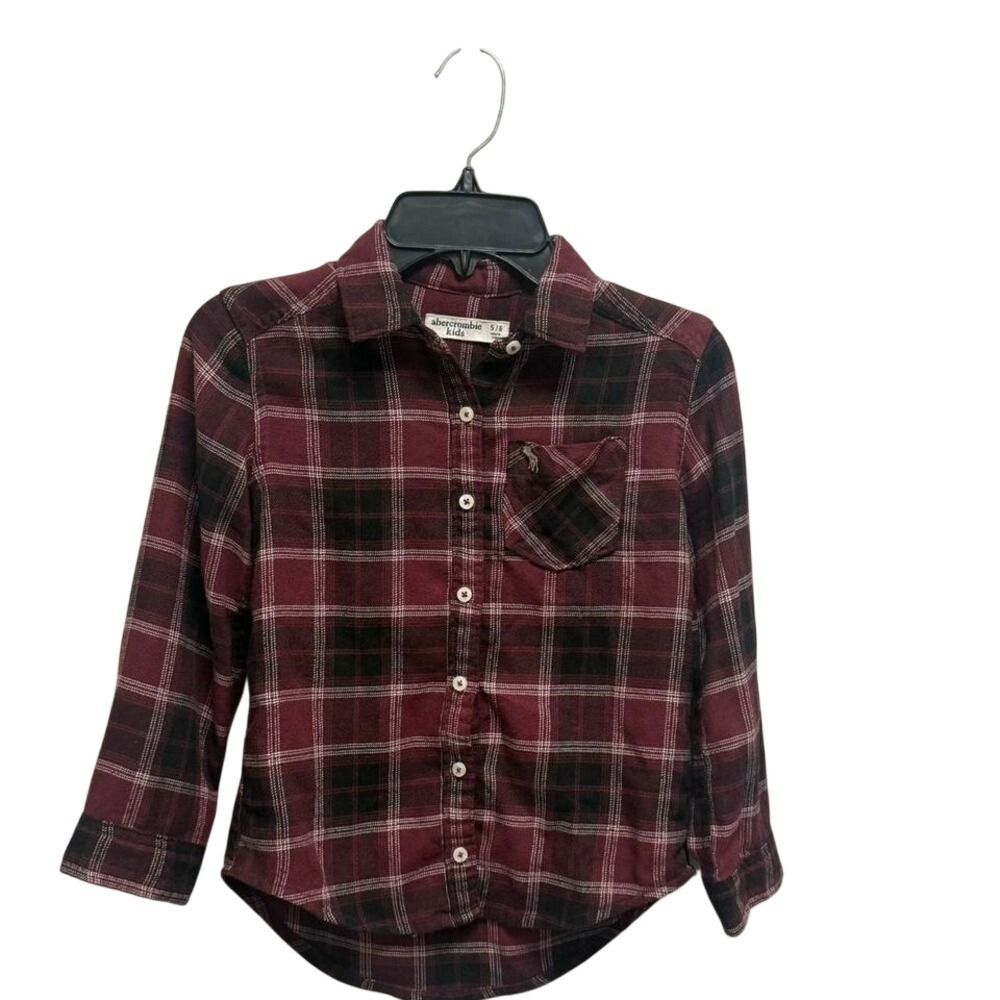 'Kids shirts & tos button down shirts Stylish plaid shirt with button-down s5/6